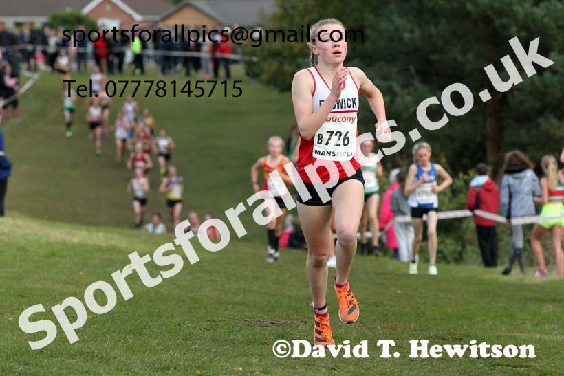 Girls under-15s 2021 National Cross Country Relays, Berry Hill Park, Mansfield. Photo: David T. Hewitson/Sports for All Pics